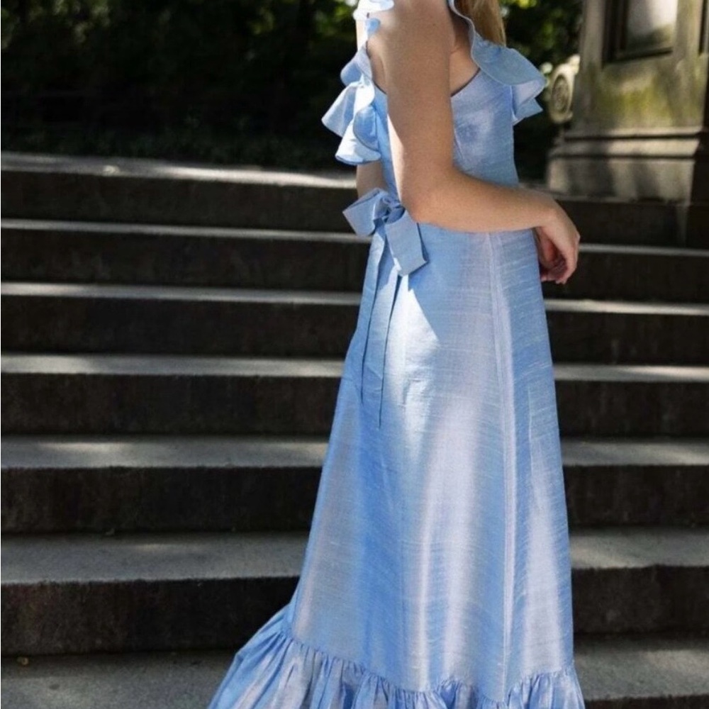 The Camille Dress In Powder Blue